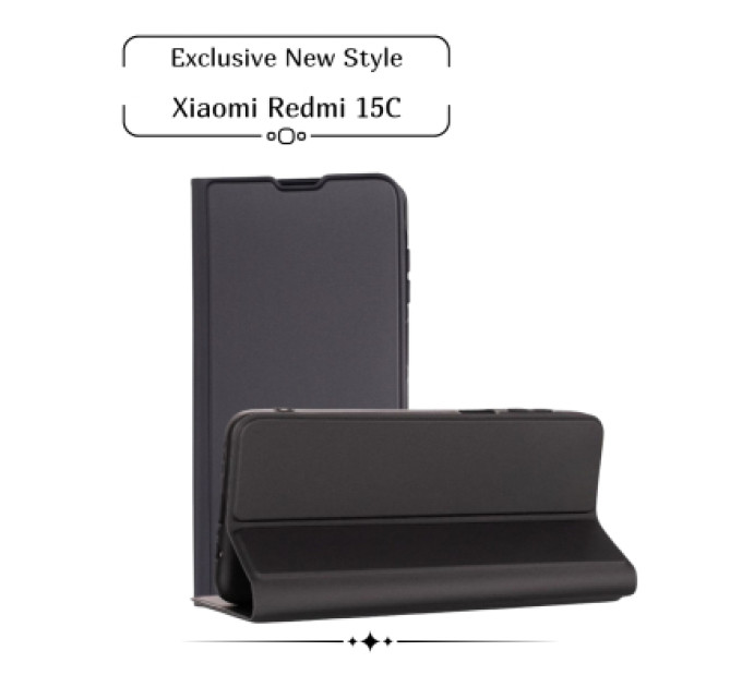 BeCover Чохол до мобільного телефона BeCover Exclusive New Style Xiaomi Redmi 15С 4G/5G Black (713918)