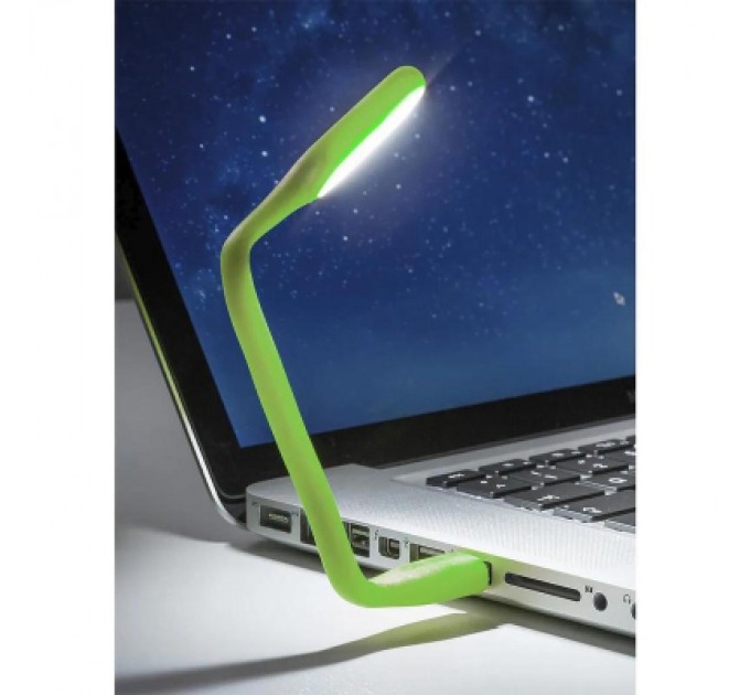 Лампа USB Optima LED, гнучка, зелений (UL-001-GR)