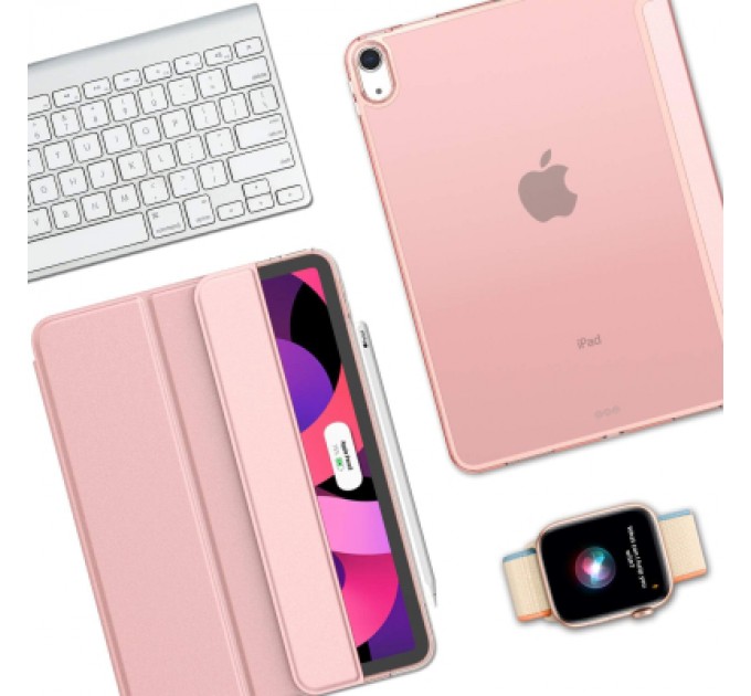 Чохол до планшета BeCover Tri Fold Hard Apple iPad Air 5 (2022) 10.9" Pink (709664)