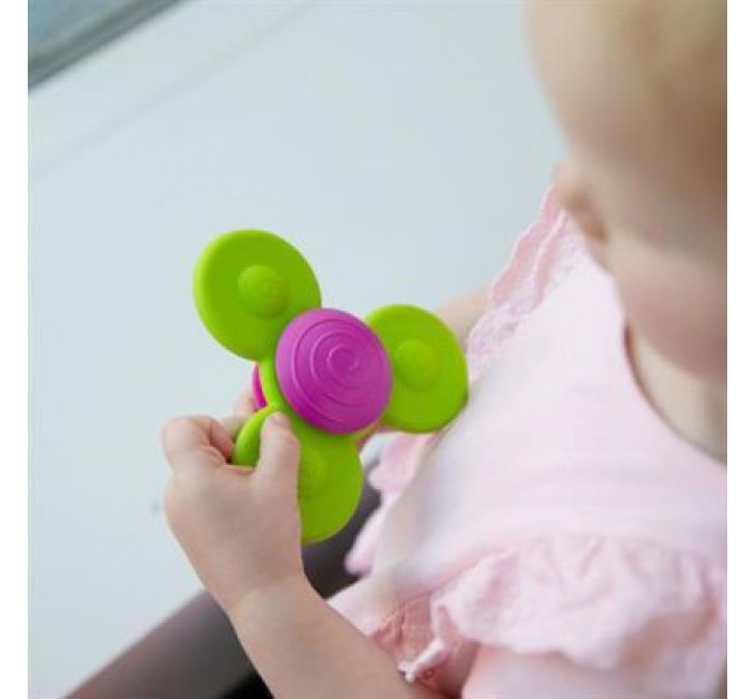 Брязкальце Fat Brain Toys набір прорізувачів-спінерів із присосками Whirly Squigz 3 шт (F210ML)