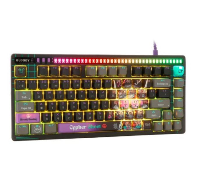 A4Tech Клавіатура A4Tech AT75 RGB USB UA Cypher Ghost (4711421001830)
