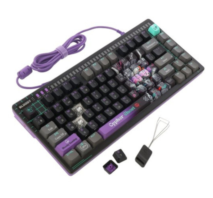 A4Tech Клавіатура A4Tech AT75 RGB USB UA Cypher Ghost (4711421001830)