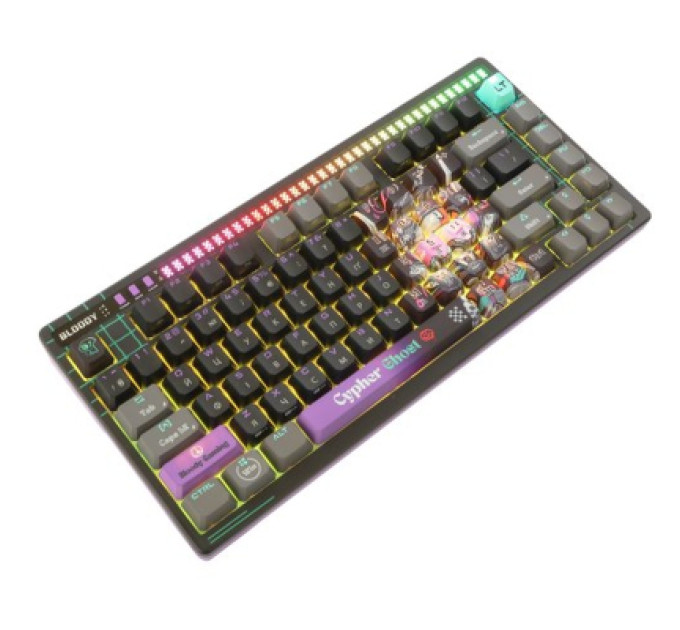 A4Tech Клавіатура A4Tech AT75 RGB USB UA Cypher Ghost (4711421001830)
