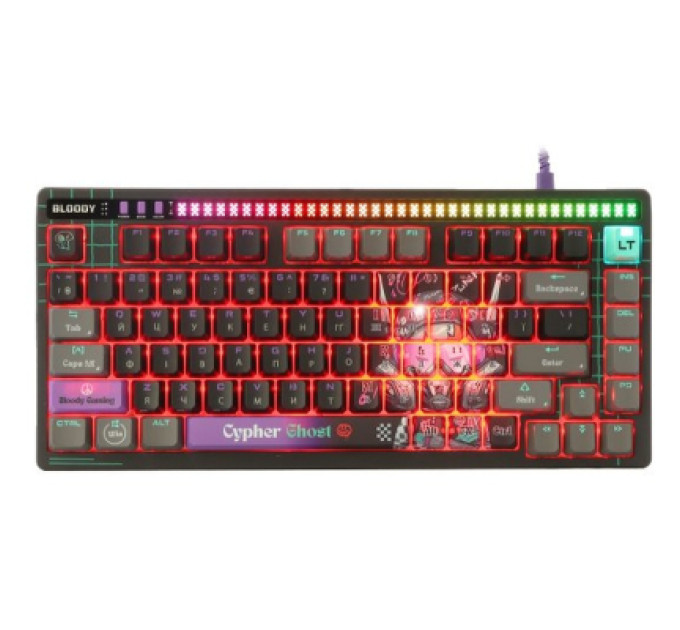 A4Tech Клавіатура A4Tech AT75 RGB USB UA Cypher Ghost (4711421001830)