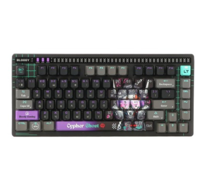 A4Tech Клавіатура A4Tech AT75 RGB USB UA Cypher Ghost (4711421001830)