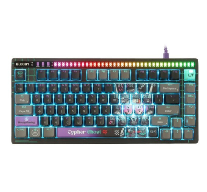 A4Tech Клавіатура A4Tech AT75 RGB USB UA Cypher Ghost (4711421001830)