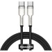 Baseus Дата кабель USB-C to USB-C 1.0m 100W metal black Baseus (CATJK-C01)