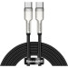 Baseus Дата кабель USB-C to USB-C 2.0m 100W metal black Baseus (CATJK-D01)