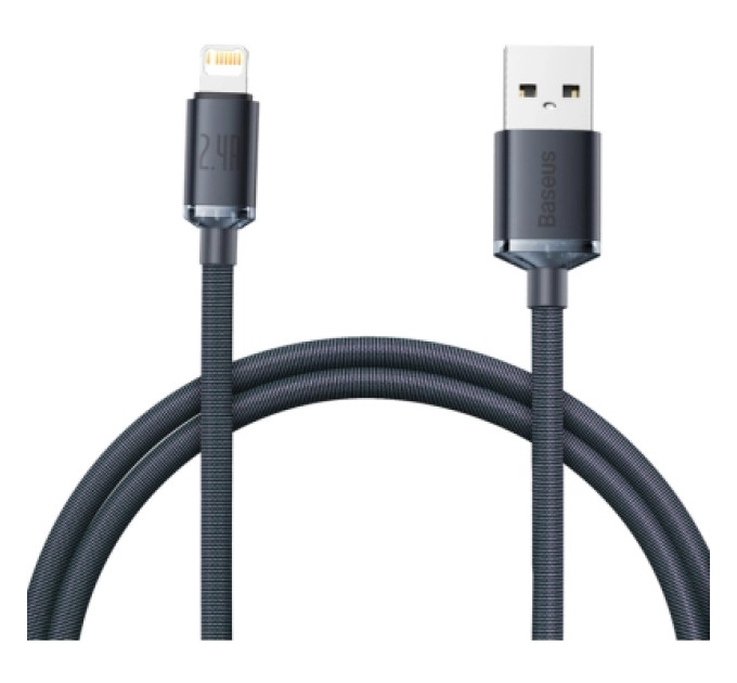 Baseus Дата кабель USB 2.0 AM to Lightning 1.2m 2.4A black Baseus (CAJY000001)