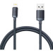 Baseus Дата кабель USB 2.0 AM to Lightning 1.2m 2.4A black Baseus (CAJY000001)