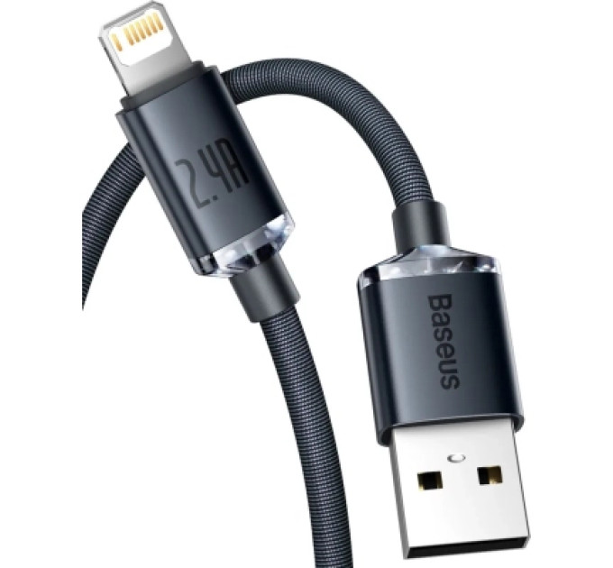 Baseus Дата кабель USB 2.0 AM to Lightning 2.0m 2.4A black Baseus (CAJY000101)