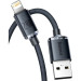 Baseus Дата кабель USB 2.0 AM to Lightning 2.0m 2.4A black Baseus (CAJY000101)