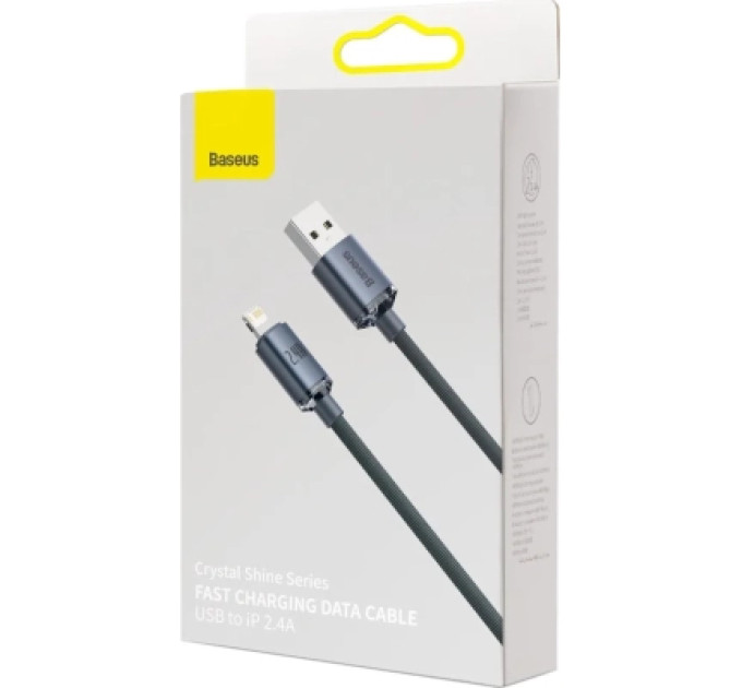 Baseus Дата кабель USB 2.0 AM to Lightning 2.0m 2.4A black Baseus (CAJY000101)