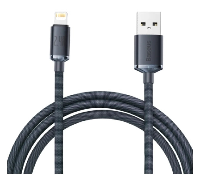 Baseus Дата кабель USB 2.0 AM to Lightning 2.0m 2.4A black Baseus (CAJY000101)