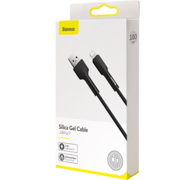 Baseus Дата кабель USB 2.0 AM to Lightning 1.0m black Baseus (CALGJ-01)