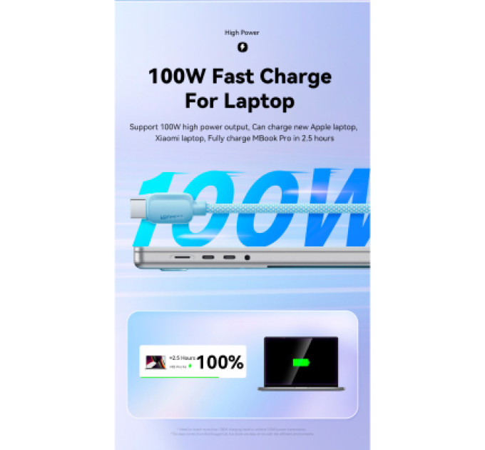 Essager Дата кабель USB-C to USB-C 3.0m 100W black Essager (EXCTT1-WLC01-P)