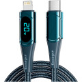 Essager Дата кабель USB-C to Lightning 2.0m 20W Digital Display blue Essager (EXCTL-YDA03)