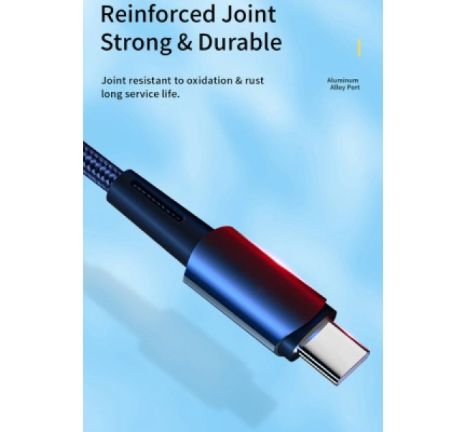 Essager Дата кабель USB 2.0 AM to USB-C 2.0m 100W blue Essager (EXC7A-CGA03-P)