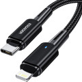 Essager Дата кабель USB-C to Lightning 0.5m 20W black Essager (EXCTL-CGB01)