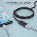 Essager Дата кабель USB 3.0 AM/AF 1.5m Essager (EXCAM-YTA01)