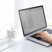 Baseus Дата кабель USB-C to USB-C 1.0m 100W metal white Baseus (CATJK-C02)