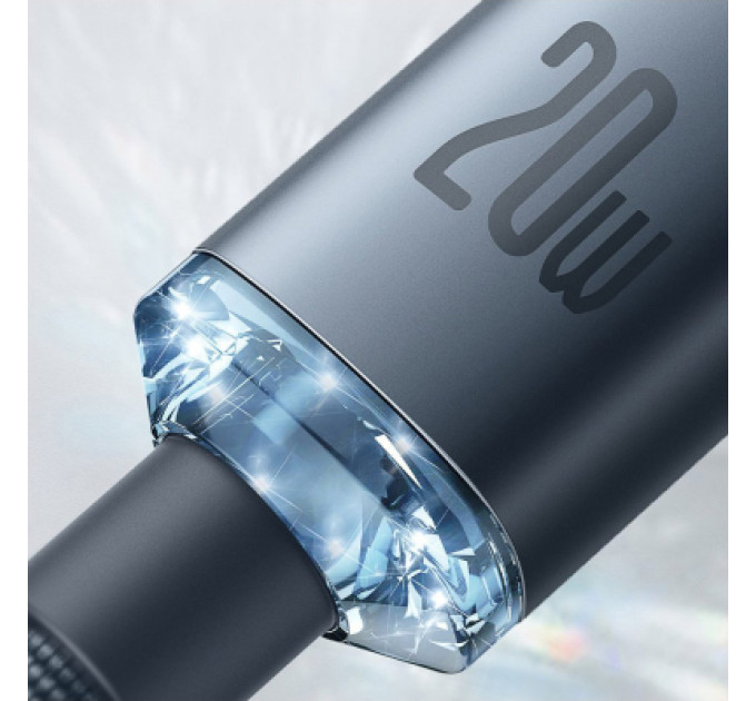 Baseus Дата кабель USB-C to Lightning 2.0m 20W blue Baseus (CAJY000303)
