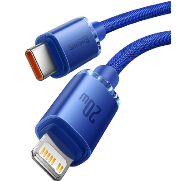 Baseus Дата кабель USB-C to Lightning 2.0m 20W blue Baseus (CAJY000303)