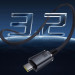 Baseus Дата кабель USB-C to USB-C 1.5m 100W USB3.2 20Gb black Baseus (P10318204111-00)