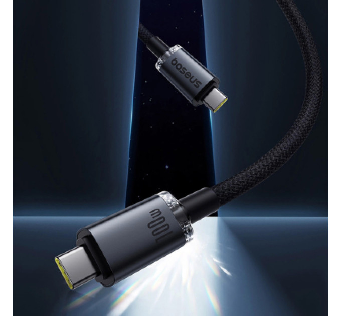 Baseus Дата кабель USB-C to USB-C 1.5m 100W USB3.2 20Gb black Baseus (P10318204111-00)