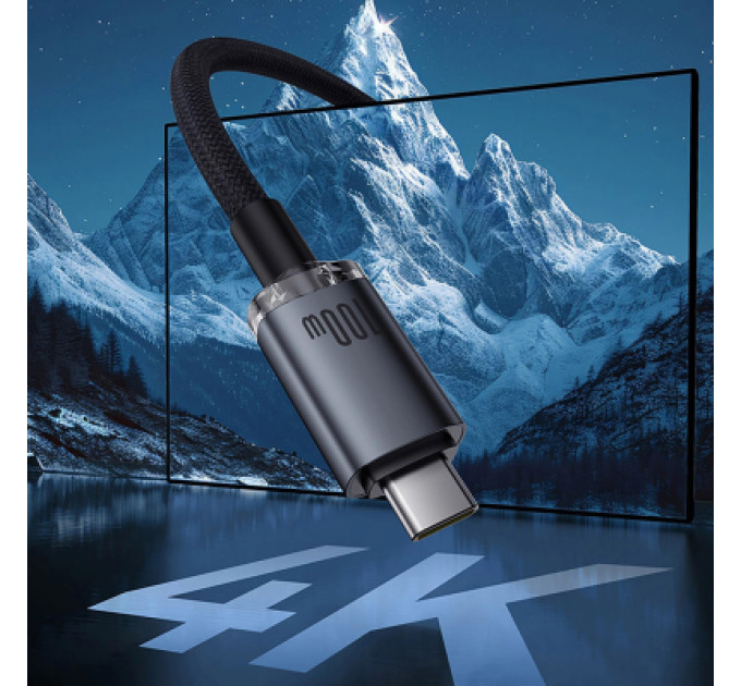 Baseus Дата кабель USB-C to USB-C 1.5m 100W USB3.2 20Gb black Baseus (P10318204111-00)