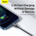 Baseus Дата кабель USB 2.0 AM to Lightning 2.0m 2.4A black Baseus (CALYS-C01)