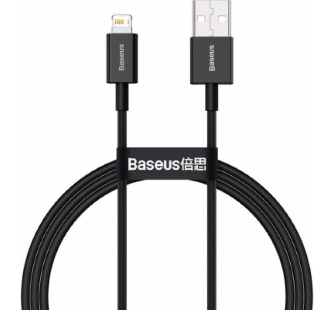 Baseus Дата кабель USB 2.0 AM to Lightning 2.0m 2.4A black Baseus (CALYS-C01)