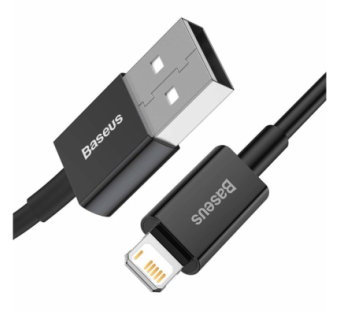 Baseus Дата кабель USB 2.0 AM to Lightning 2.0m 2.4A black Baseus (CALYS-C01)