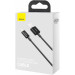 Baseus Дата кабель USB 2.0 AM to Lightning 2.0m 2.4A black Baseus (CALYS-C01)