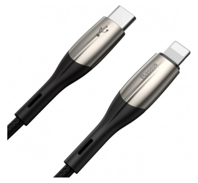 Baseus Дата кабель USB-C to Lightning 1.0m 18W black Baseus (CATLSP-01)