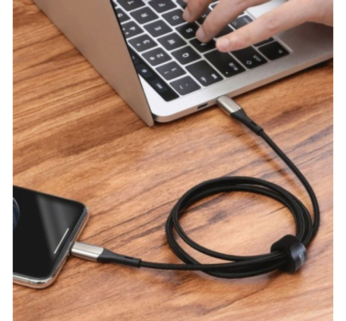 Baseus Дата кабель USB-C to Lightning 1.0m 18W black Baseus (CATLSP-01)
