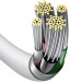 Baseus Дата кабель USB 2.0 AM to Lightning 1.0m 2.4A white Baseus (CALYS-A02)