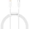 Baseus Дата кабель USB-C to Lightning 2.0m 20W white Baseus (CATLYS-C02)