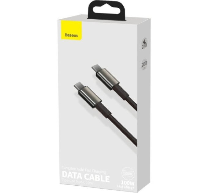 Baseus Дата кабель USB-C to USB-C 2.0m 100W black Baseus (CATWJ-A01)