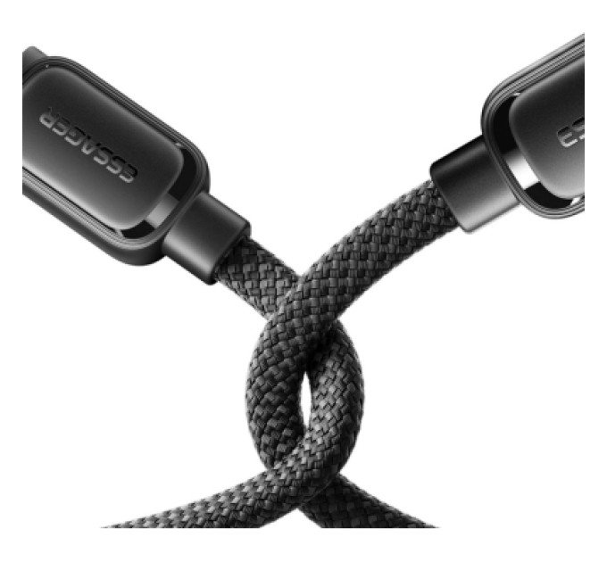 Essager Дата кабель USB-C to USB-C 1.0m 100W black Essager (EXCTT1-TD01-P)