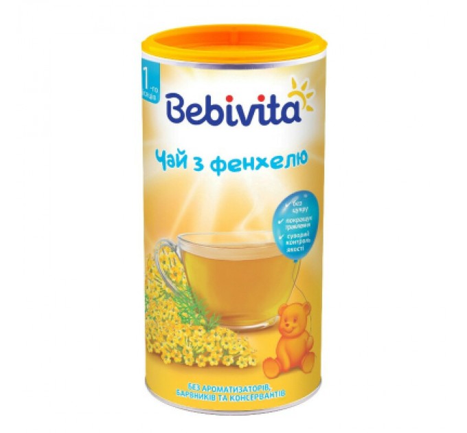 Дитячий чай Bebivita з фенхелю 200 г (9007253101905)
