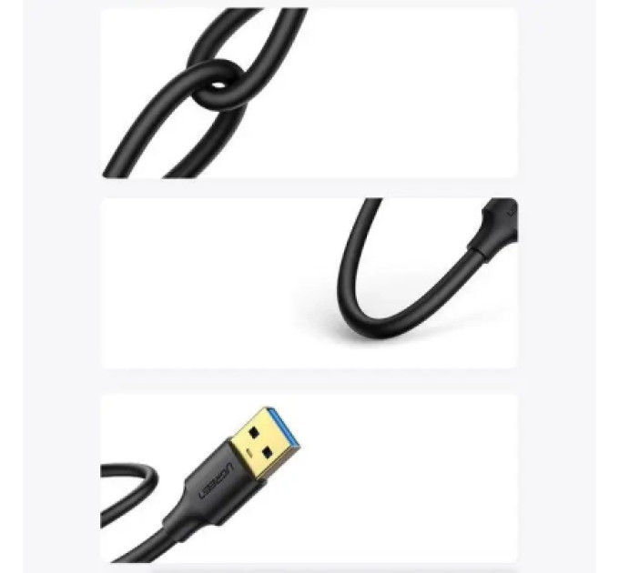 Ugreen Дата кабель USB 3.0 AM/AM 3.0m US128 black Ugreen (90576)