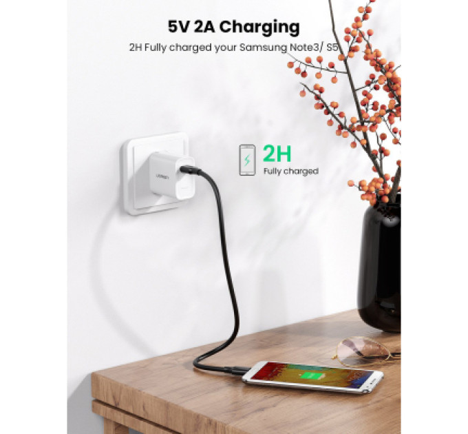 Ugreen Дата кабель USB 3.0 AM to Micro B 1.0m US130 black Ugreen (10841)