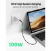Ugreen Дата кабель USB-C 2.0 to USB-C 3.0m 90° corner US334 black Ugreen (20583)