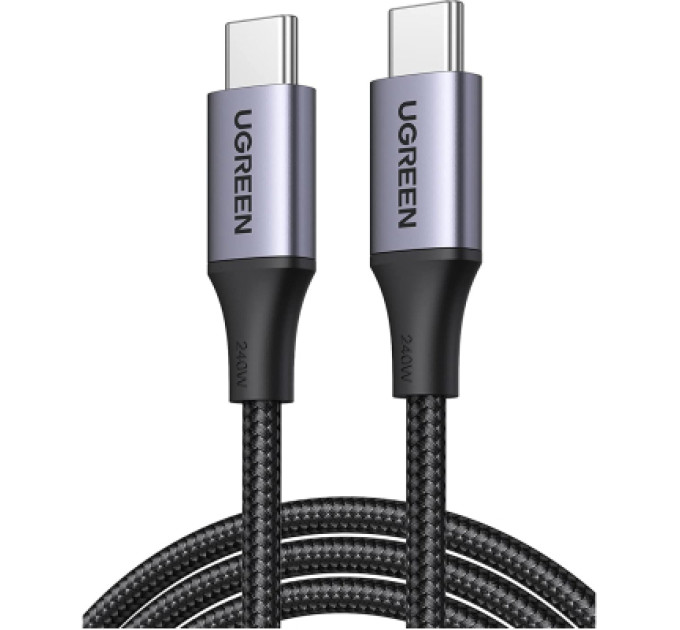 Ugreen Дата кабель USB-C to USB-C 1.0m 240W US535 space gray Ugreen (15311)
