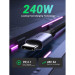 Ugreen Дата кабель USB-C to USB-C 1.0m 240W US535 space gray Ugreen (15311)