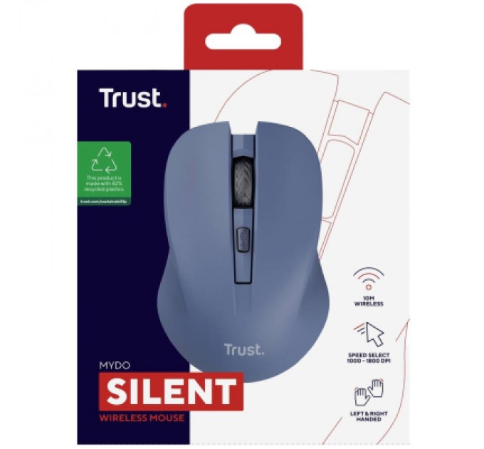 Trust Мишка Trust Mydo Silent Wireless Blue (25041)
