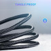 Ugreen Дата кабель USB-C to USB-C 1.0m US261 3A Alum. Braid Gray\Black Ugreen (50150)