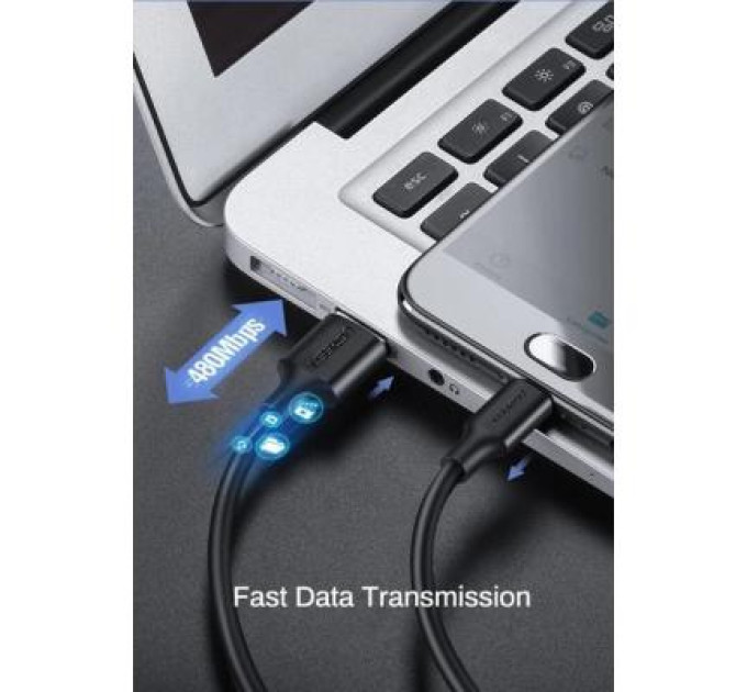 Ugreen Дата кабель USB 2.0 AM to Micro 5P 1.0m US289 Black Ugreen (60136)