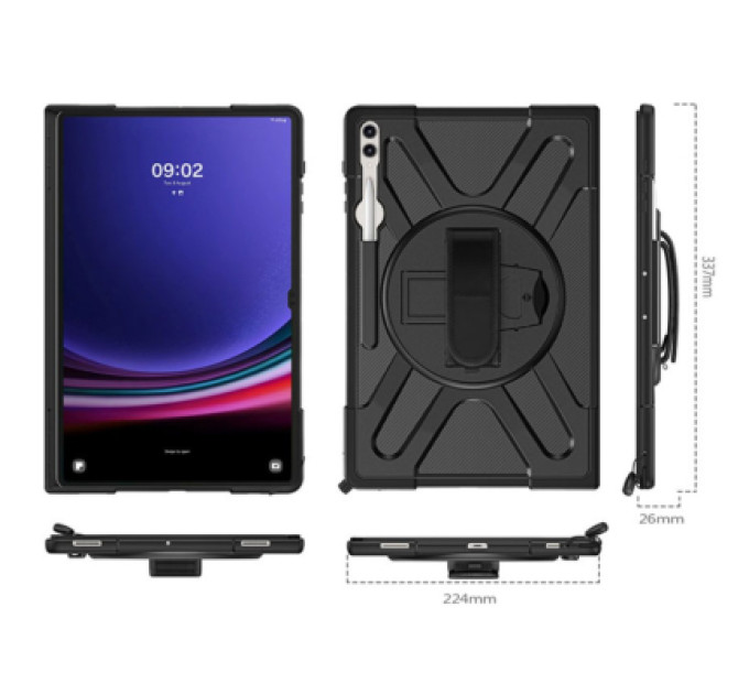 BeCover Чохол до планшета BeCover Heavy Duty Samsung Galaxy Tab S8 Ultra/S9 Ultra/S10 Ultra (X900/X906/X910/X916/X920/X926) 14.6" (713664)